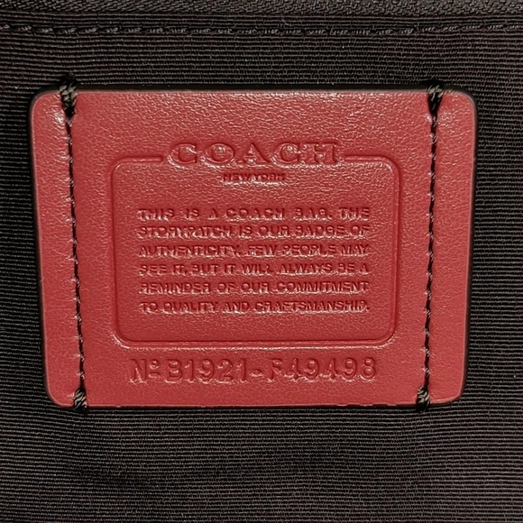 Coach Designer Backpack Signature Embossed Genuine Leather Bag NWT - Picture 10 of 14